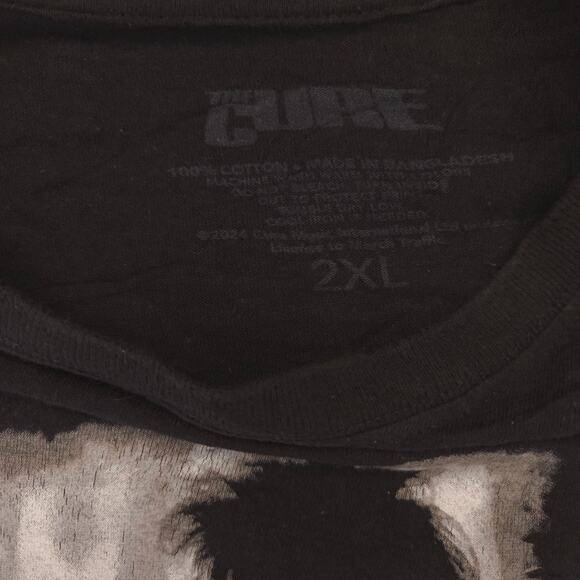 The Cure Band Crew Neck Short Sleeve Graphic T Shirt Mens Size 2XL Black - Picture 3 of 9